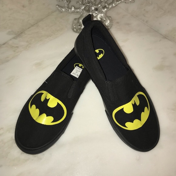Other - Sz 5 kids Batman NEW blk slip ons no box